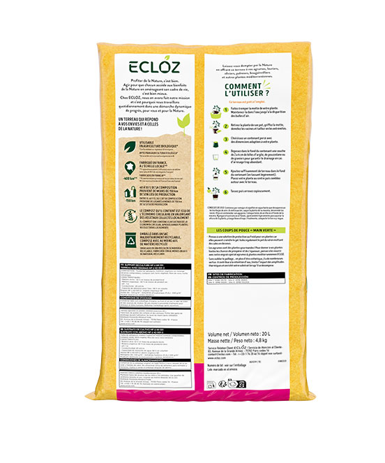 Terreau agrumes pots & bac - Caractéristiques