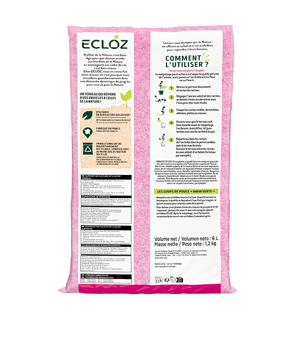 Terreau orchidées - Bac & pots - Caractéristiques